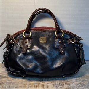 Dooney & Bourke Black and Brown Satchel